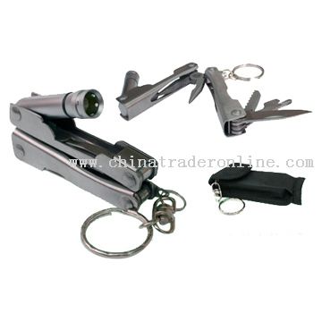 LED Key Chains with Light and Tool Set from China