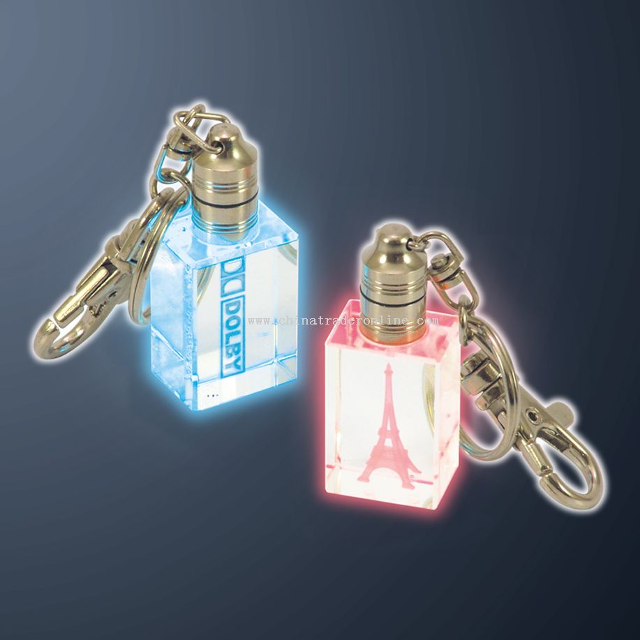 Crystal Keychain with Light