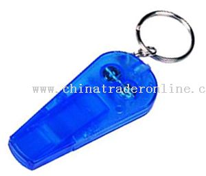 LED Light-Up Whistle Key Chain