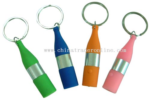 Silicone LED torch Key Chain from China