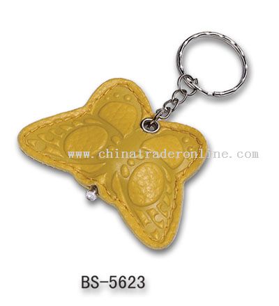 Advertising PU Leather Keychain Lights from China