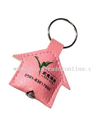 Advertising PU Leather Keychain Lights