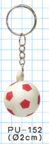 Football Shape PU Keychain