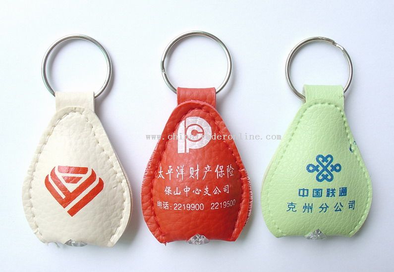 Leather Lights Keychain from China