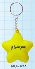 PU Star shape Keychain from China