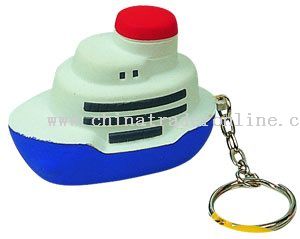 PU Boat Key Chain