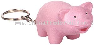 PU Cartoon Pig Key Chain from China