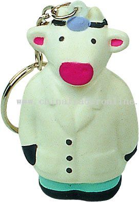 PU Cow Key Chain from China