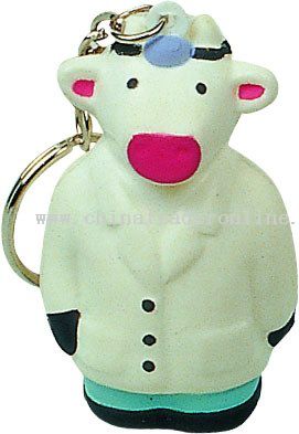 PU Cow Key Chain