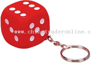 PU Dice Keychain