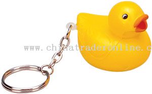 PU Duck Keychain from China