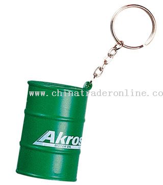 PU Oil Drum Keychain from China