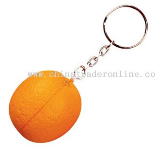 PU Orange Keychain from China