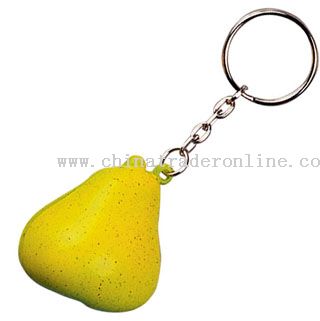 PU Pear Keychain