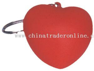 PU Red Heart Keychain from China