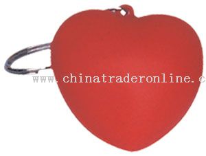 PU Red Heart Keychain