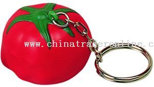PU Tomato Key Chain from China