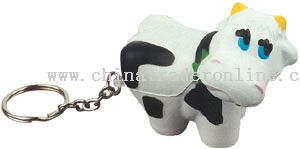 Pu Cow Keychain
