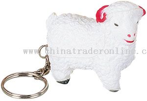 Pu Sheep keychain from China