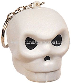 Pu Skull Keychain from China