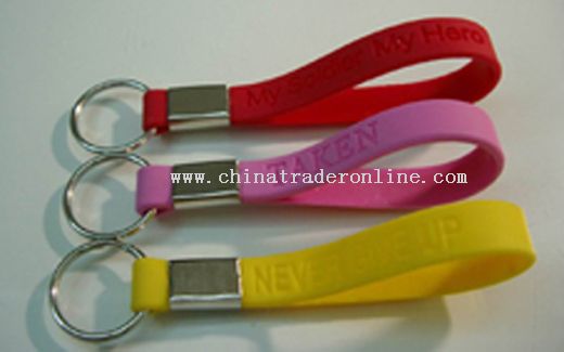Silicone keychain from China