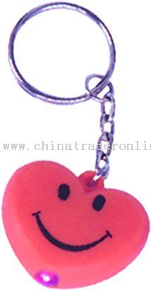 Soft PVC LED Light-Up Key Chain from China