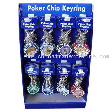 Poker Chip Key Chains from China