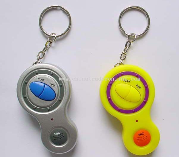 Recorder keychain