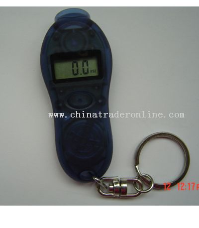 Keychain with Digital Tire Pressure Gauge from China