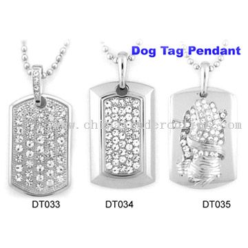 Dog Tag Pendant from China