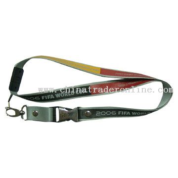 Metal Buckle Nylon Lanyard from China