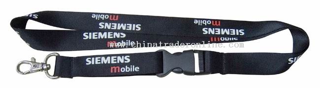 metal hook+plastic buckle Nylon lanyard from China