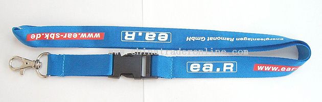 metal hook+plastic buckle lanyard from China