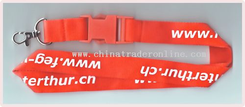 polyester(flat style) lanyard from China