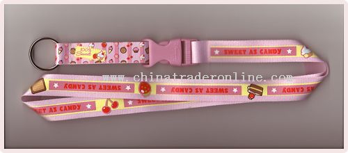 polyester(flat style) lanyard from China