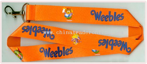 sublimation printing polyester lanyard from China