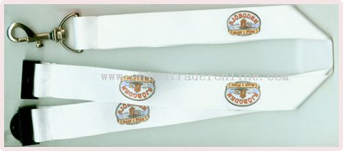 sublimation printing polyester lanyard from China