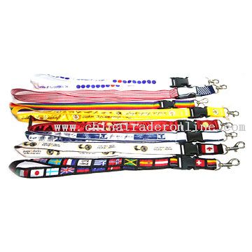 Polyester Woven Lanyards