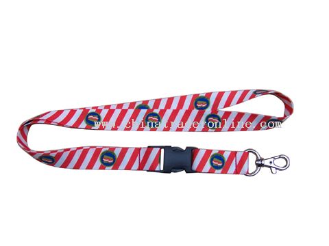 Sublimation transfer lanyard