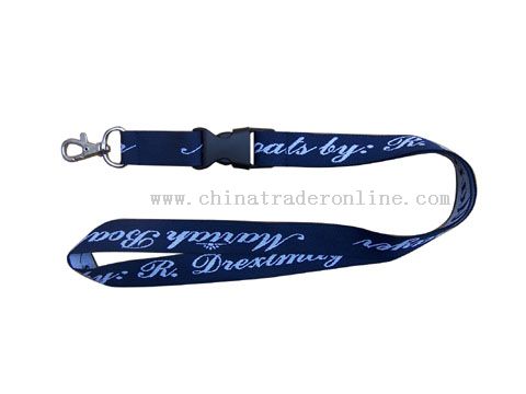 Woven logo lanyard from China