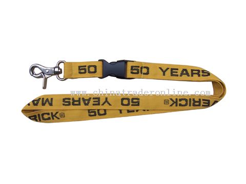 woven logo printing lanyard from China