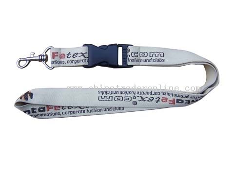 woven logo printing lanyard