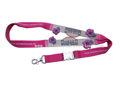 Silk screen printing lanyard