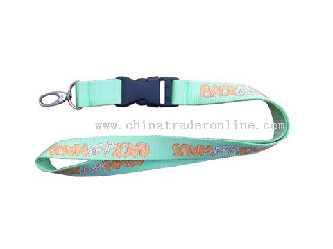 both of side and three colours nylon lanyard from China