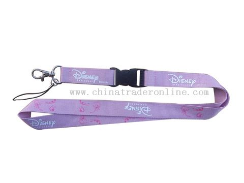 metal carbine hook,detachable buckle silk screen printing lanyard from China