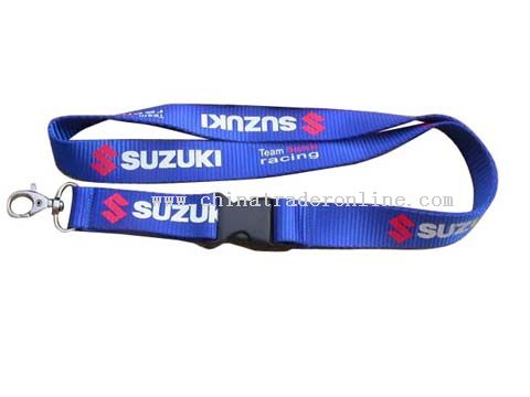 one side and two colour silk screen printing lanyard