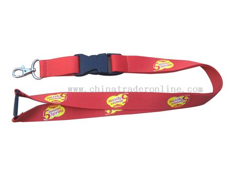 one side and two colours polyester lanyard