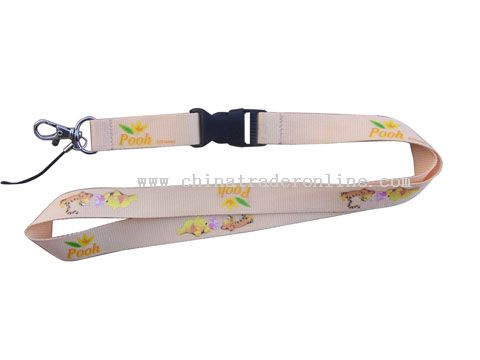 polyester silk screen printing lanyard from China