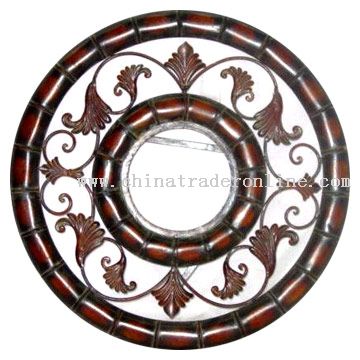 Iron Round Mirror