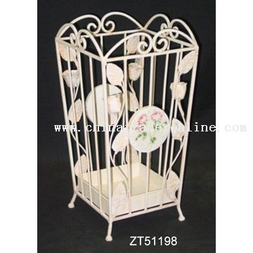 Iron Square Umbrella Stand from China